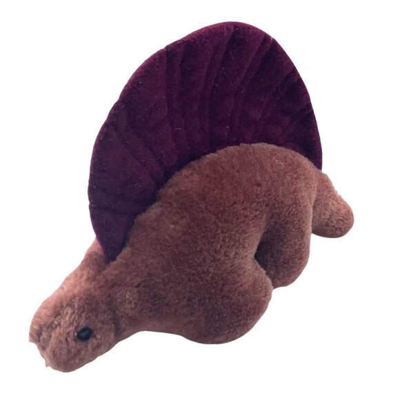 Vtg Dakin 1984 Dimetrodon Dinosaur Plush Toy 7"x5" Stuffed Animal Purple - Picture 3 of 7